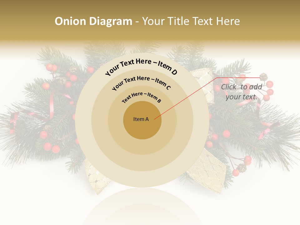 Festive Ribbon Delicate PowerPoint Template