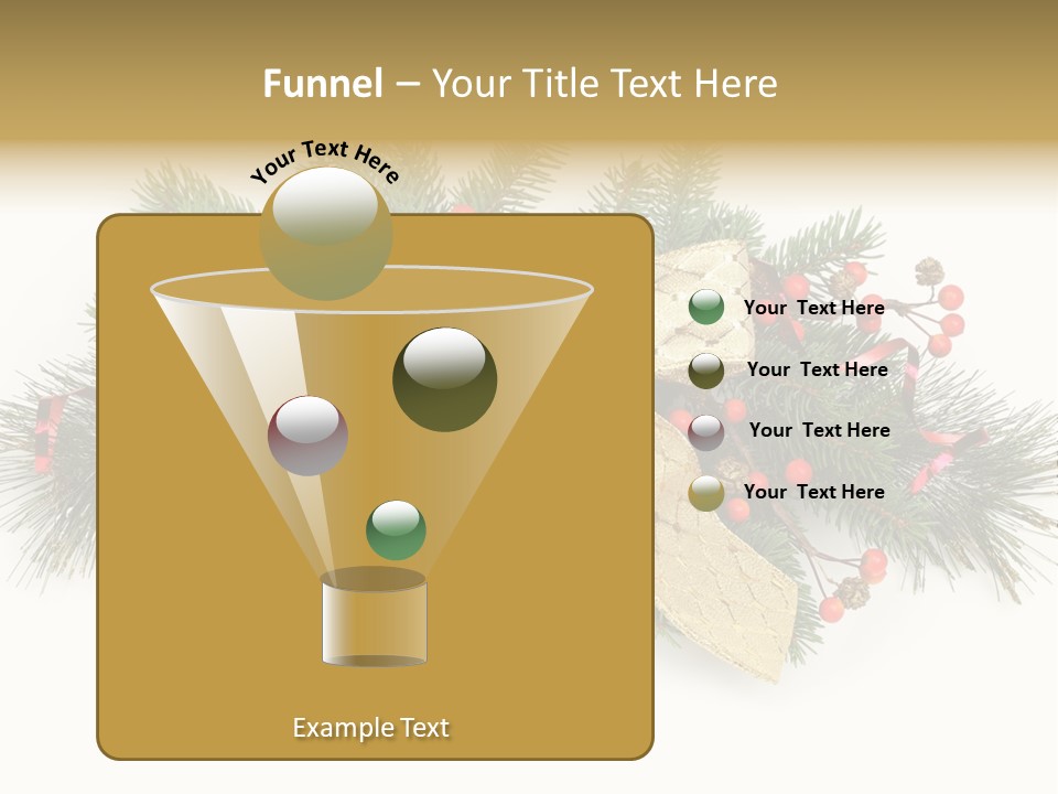 Festive Ribbon Delicate PowerPoint Template