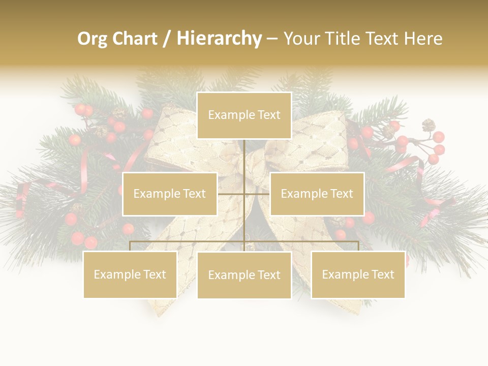 Festive Ribbon Delicate PowerPoint Template