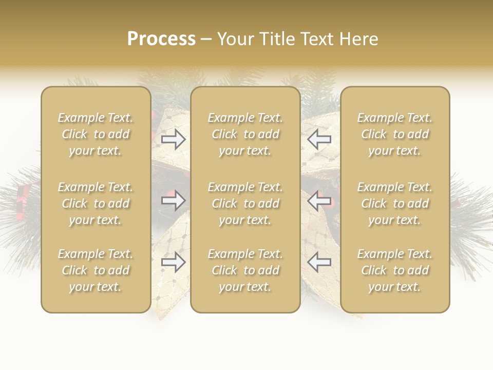 Festive Ribbon Delicate PowerPoint Template