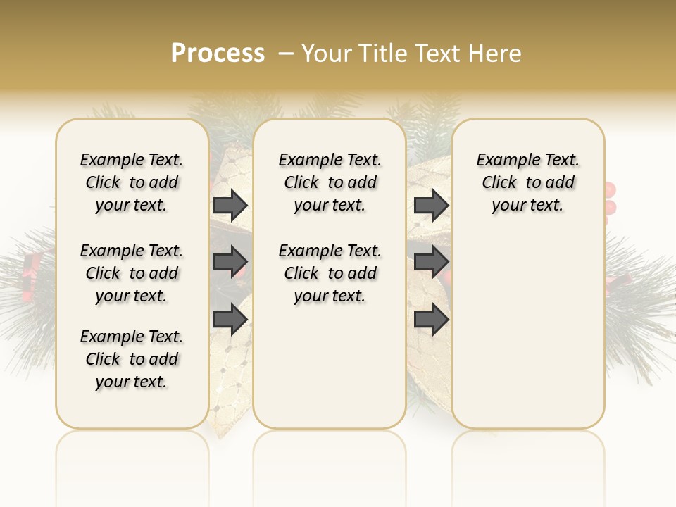 Festive Ribbon Delicate PowerPoint Template