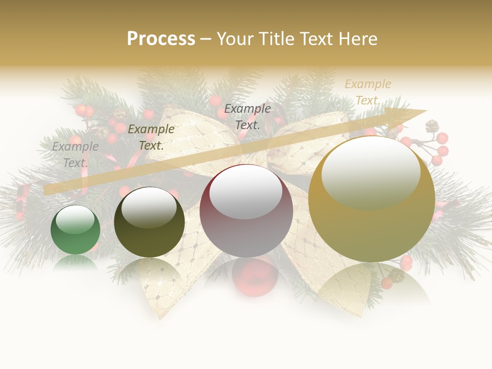 Festive Ribbon Delicate PowerPoint Template