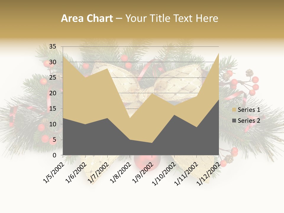 Festive Ribbon Delicate PowerPoint Template