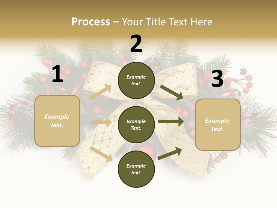 Festive Ribbon Delicate PowerPoint Template