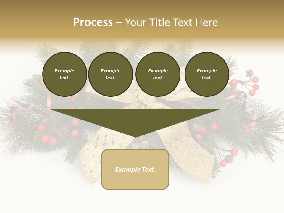Festive Ribbon Delicate PowerPoint Template