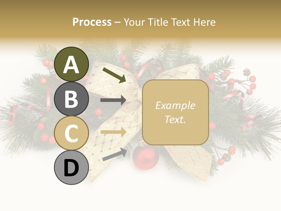 Festive Ribbon Delicate PowerPoint Template