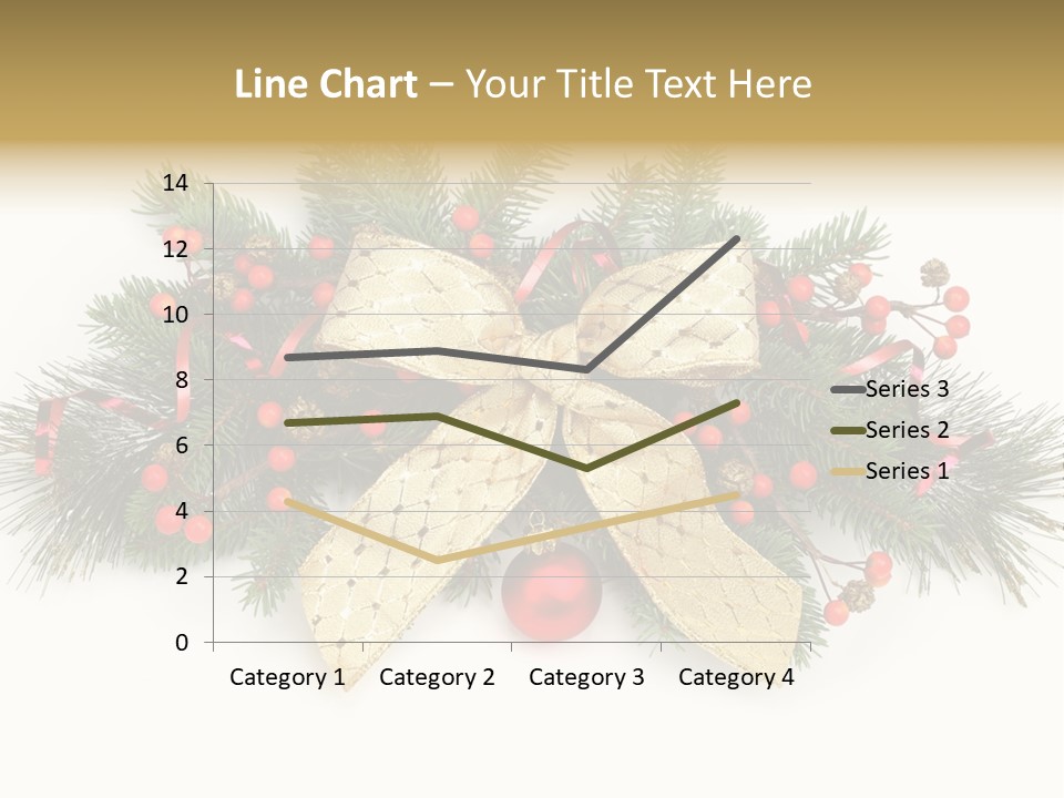 Festive Ribbon Delicate PowerPoint Template