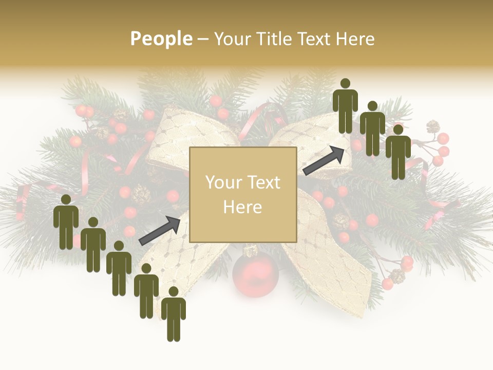 Festive Ribbon Delicate PowerPoint Template