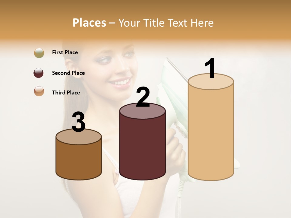 Close Up Female Jet PowerPoint Template