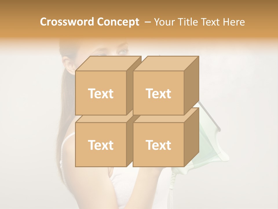 Close Up Female Jet PowerPoint Template