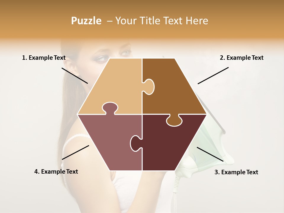 Close Up Female Jet PowerPoint Template