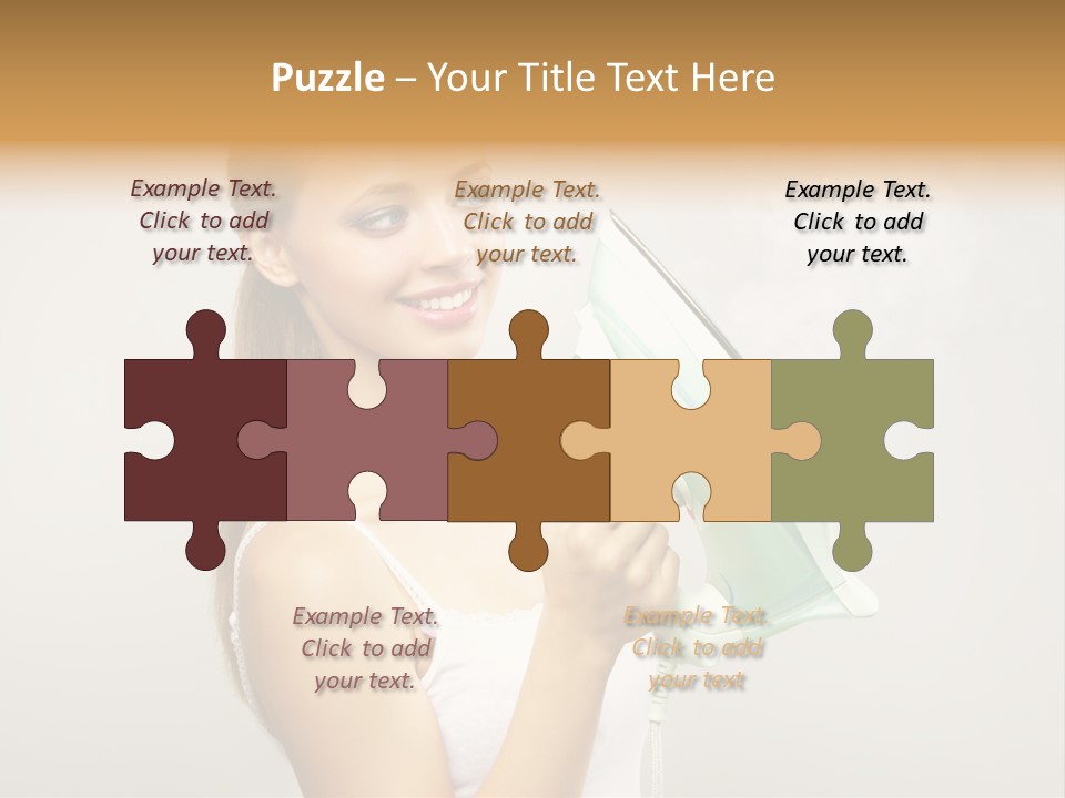Close Up Female Jet PowerPoint Template