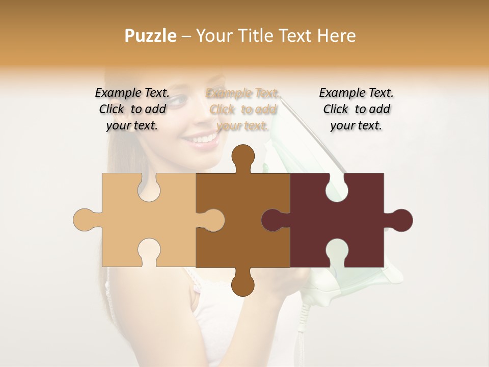 Close Up Female Jet PowerPoint Template