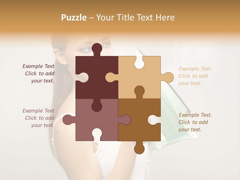 Close Up Female Jet PowerPoint Template