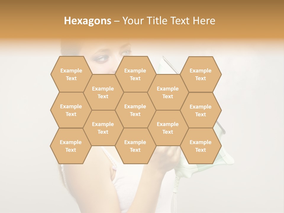 Close Up Female Jet PowerPoint Template