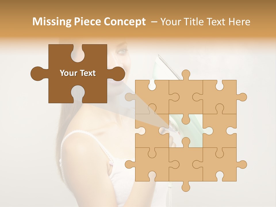 Close Up Female Jet PowerPoint Template