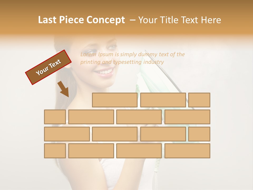 Close Up Female Jet PowerPoint Template