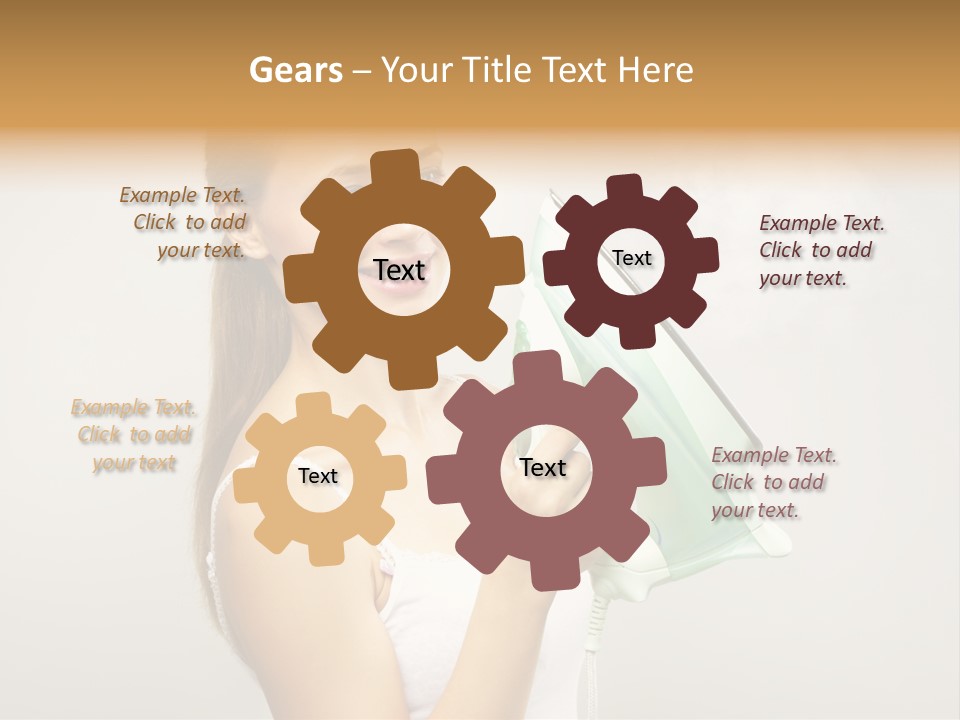 Close Up Female Jet PowerPoint Template