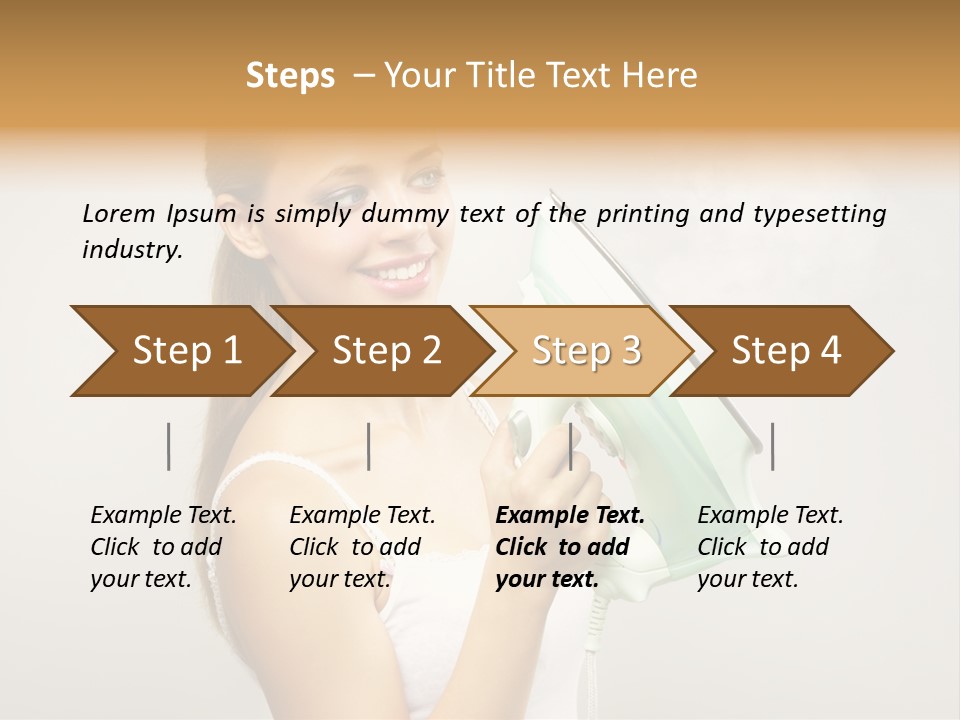 Close Up Female Jet PowerPoint Template