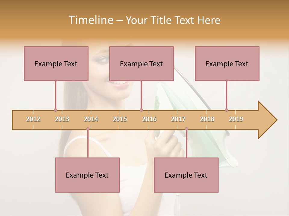 Close Up Female Jet PowerPoint Template
