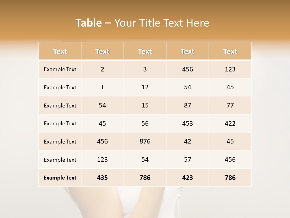 Close Up Female Jet PowerPoint Template