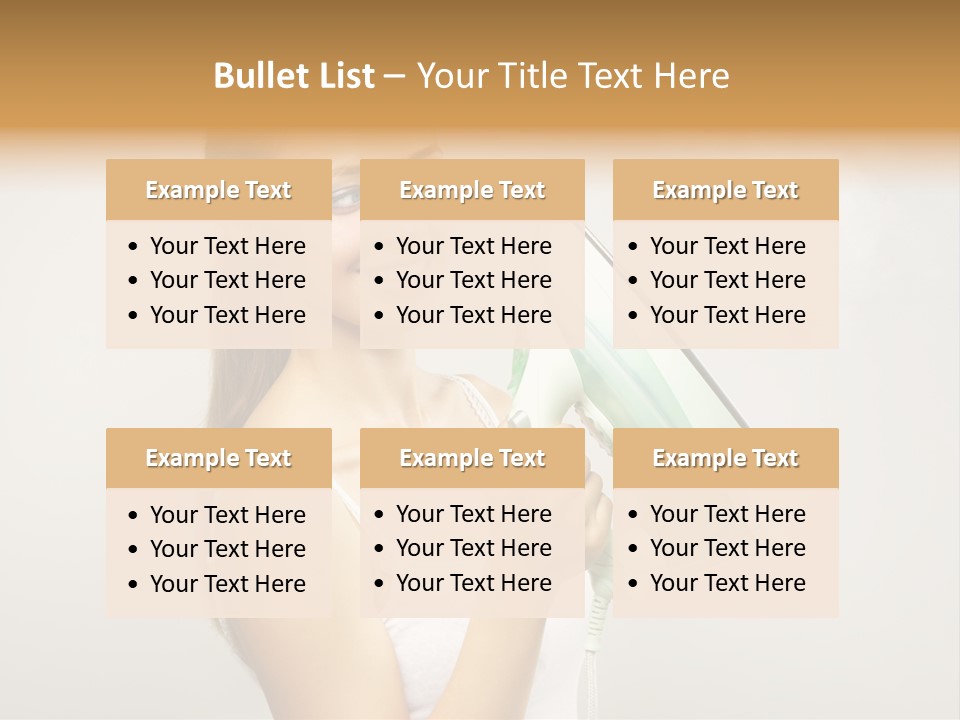 Close Up Female Jet PowerPoint Template