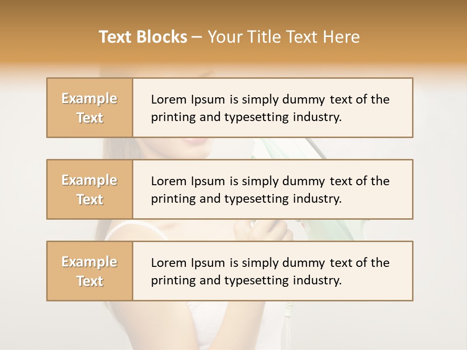 Close Up Female Jet PowerPoint Template