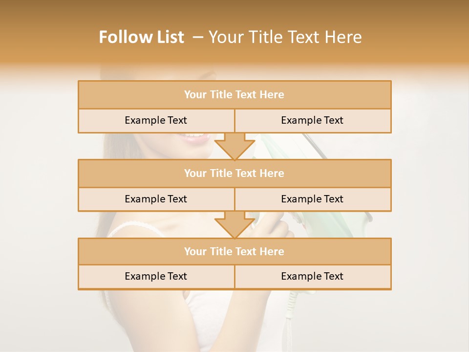 Close Up Female Jet PowerPoint Template