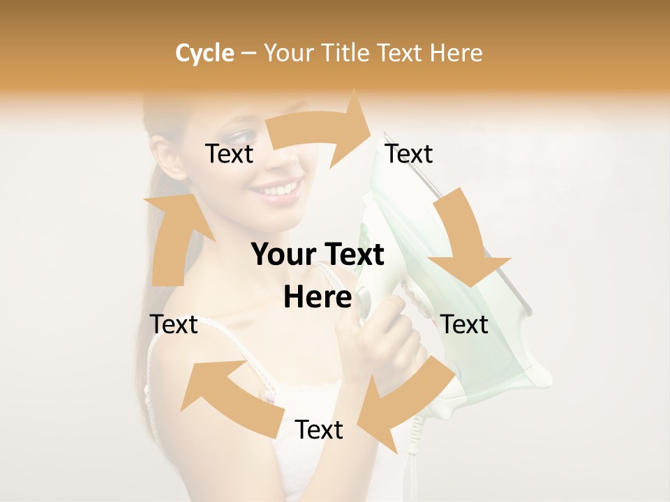 Close Up Female Jet PowerPoint Template