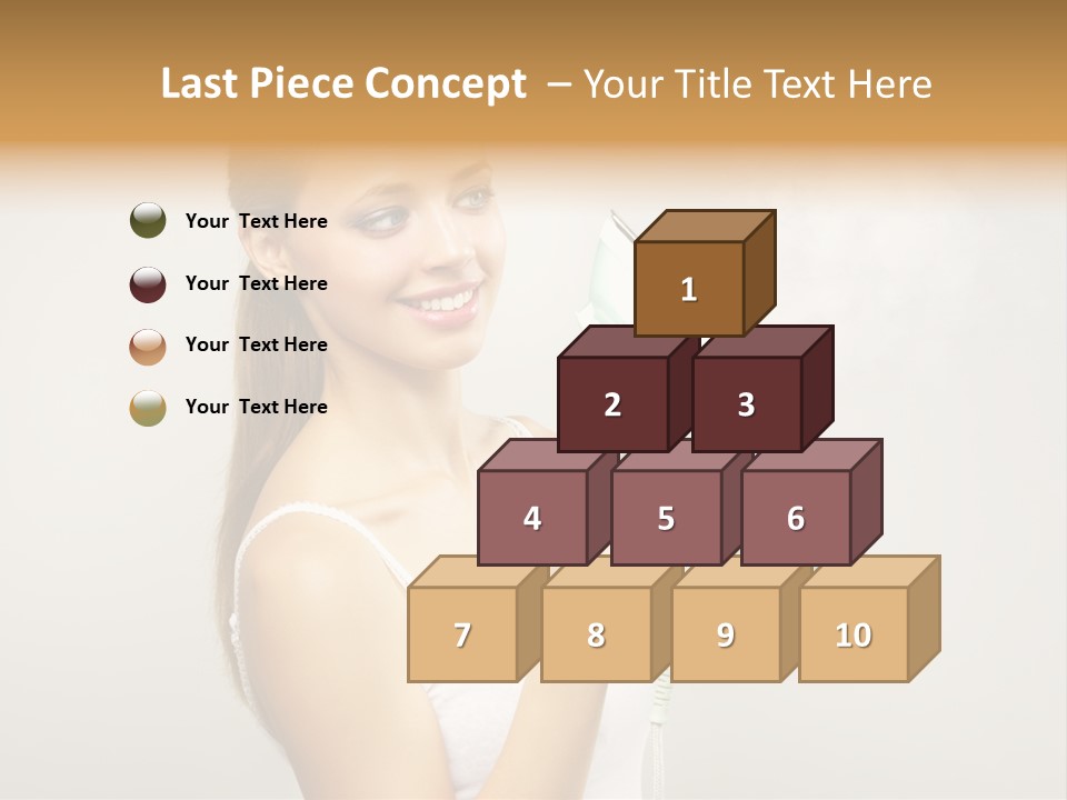 Close Up Female Jet PowerPoint Template