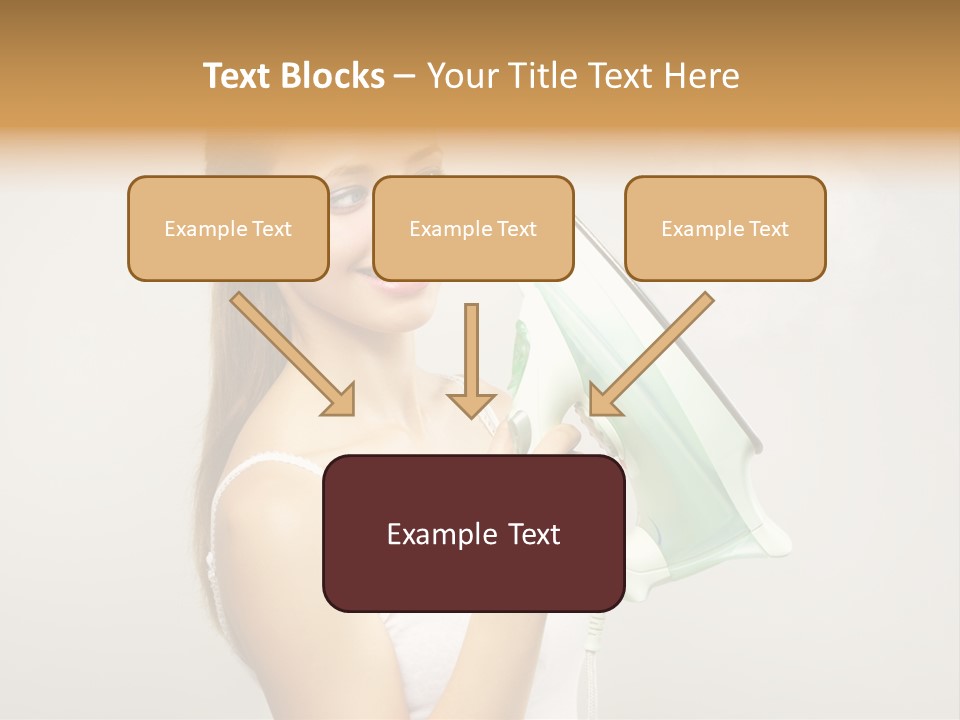 Close Up Female Jet PowerPoint Template