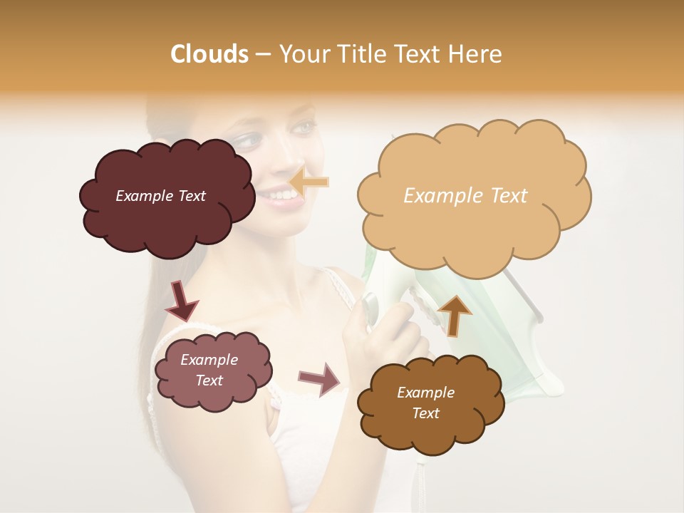 Close Up Female Jet PowerPoint Template