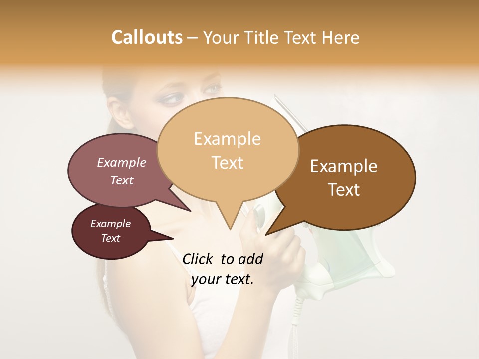 Close Up Female Jet PowerPoint Template