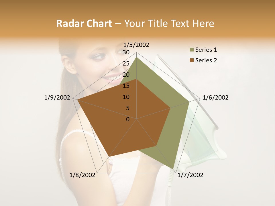 Close Up Female Jet PowerPoint Template