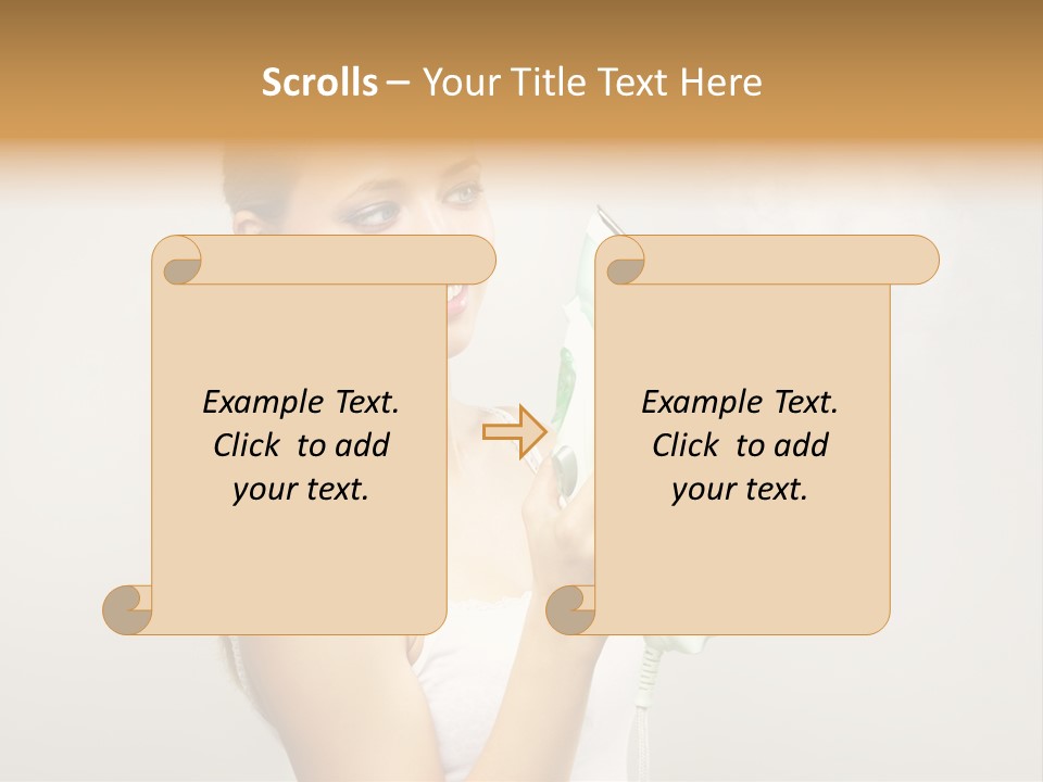 Close Up Female Jet PowerPoint Template