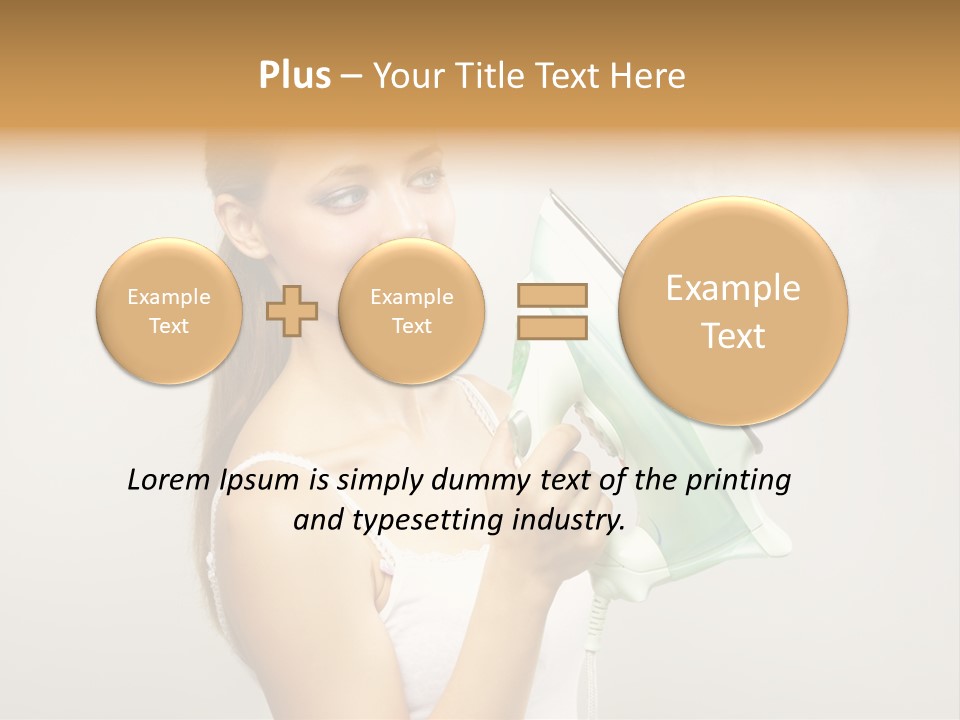 Close Up Female Jet PowerPoint Template