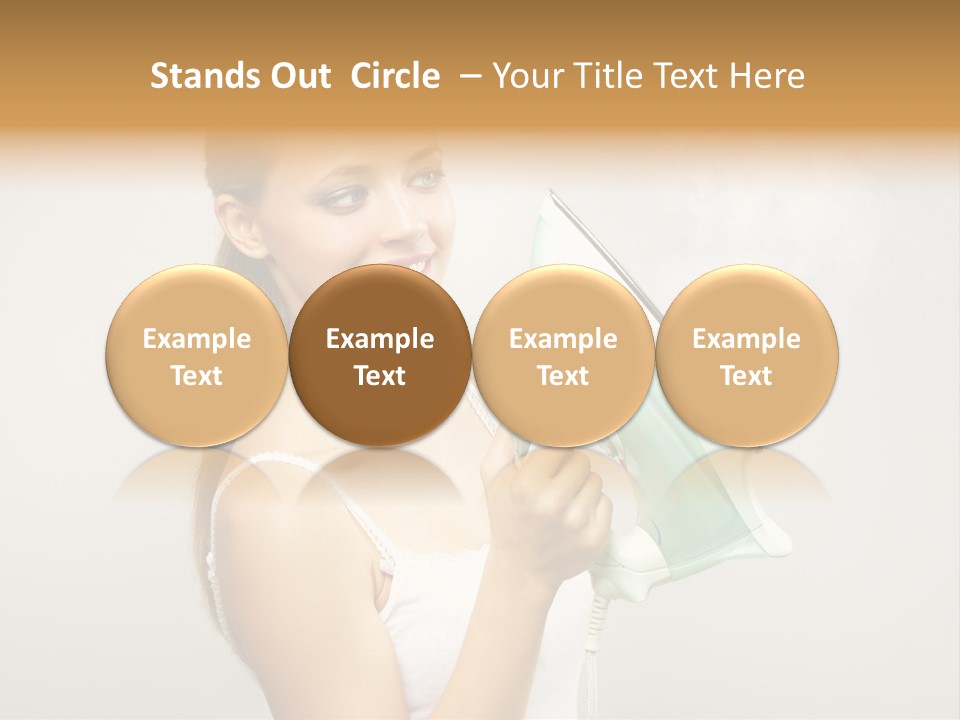 Close Up Female Jet PowerPoint Template
