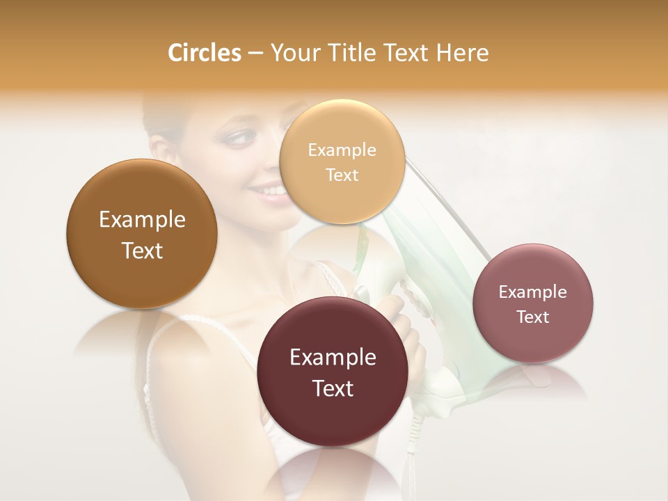 Close Up Female Jet PowerPoint Template