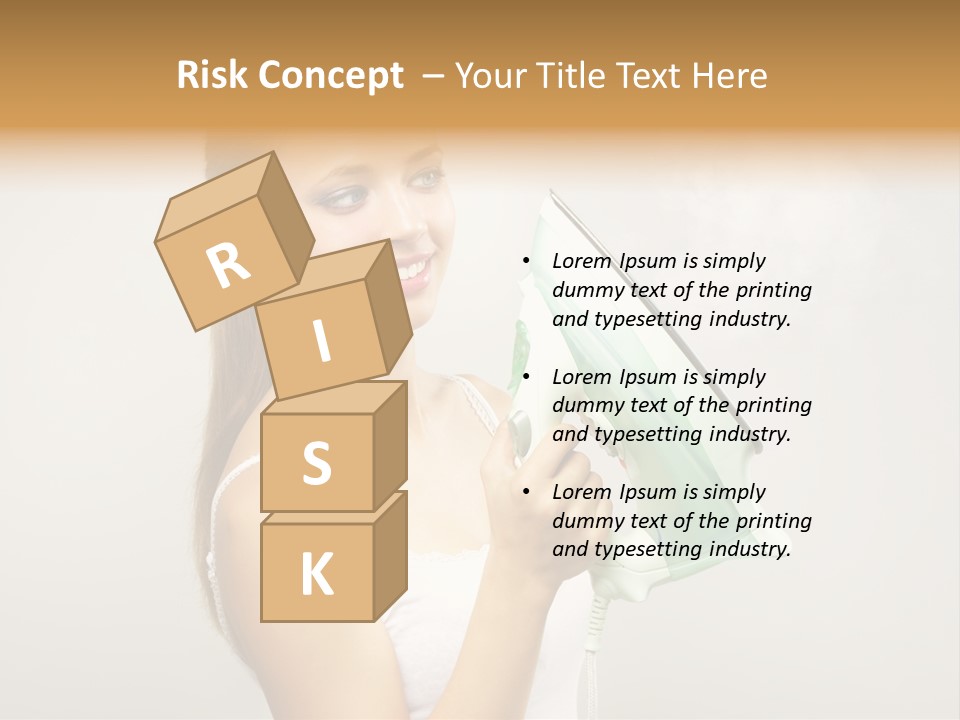 Close Up Female Jet PowerPoint Template