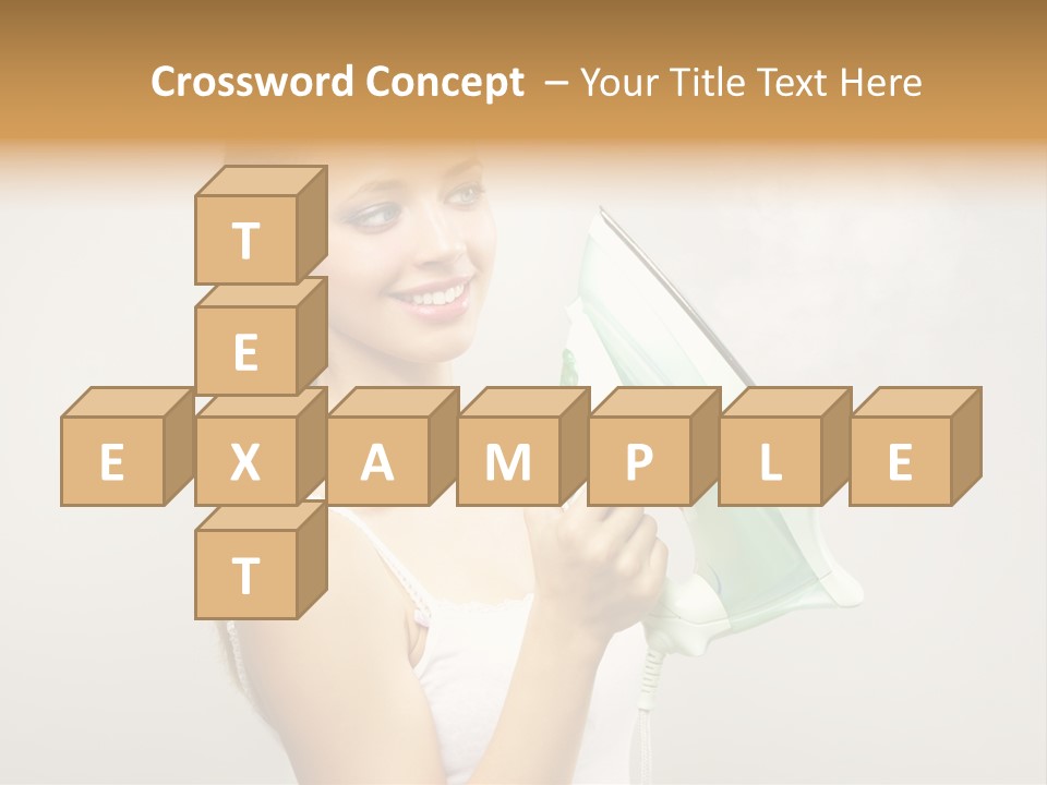 Close Up Female Jet PowerPoint Template