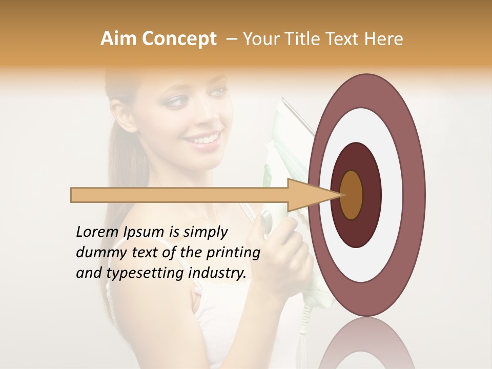 Close Up Female Jet PowerPoint Template