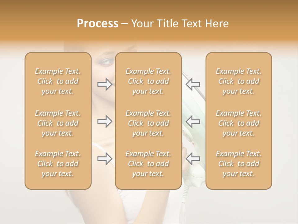 Close Up Female Jet PowerPoint Template