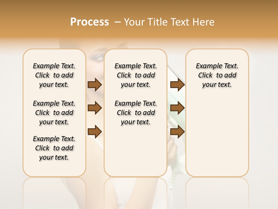Close Up Female Jet PowerPoint Template