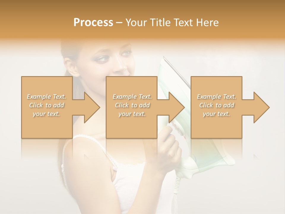 Close Up Female Jet PowerPoint Template
