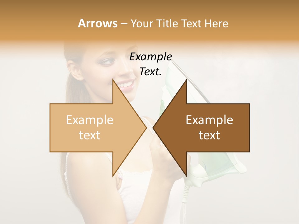 Close Up Female Jet PowerPoint Template