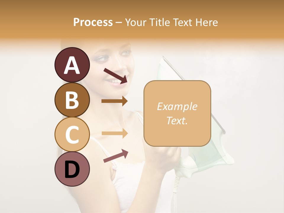 Close Up Female Jet PowerPoint Template