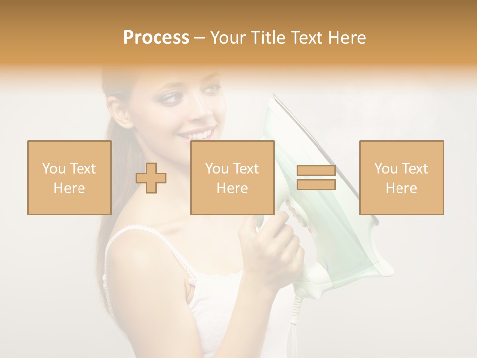 Close Up Female Jet PowerPoint Template