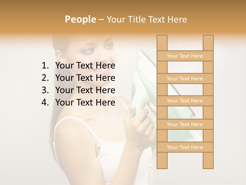 Close Up Female Jet PowerPoint Template