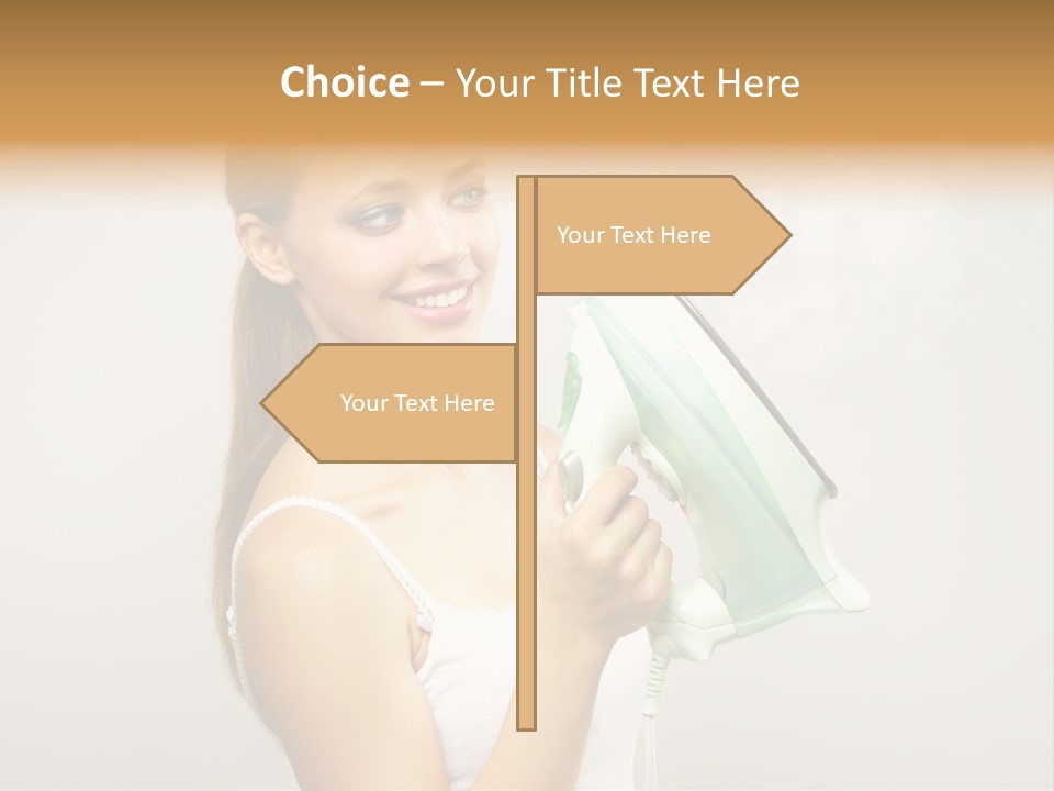 Close Up Female Jet PowerPoint Template