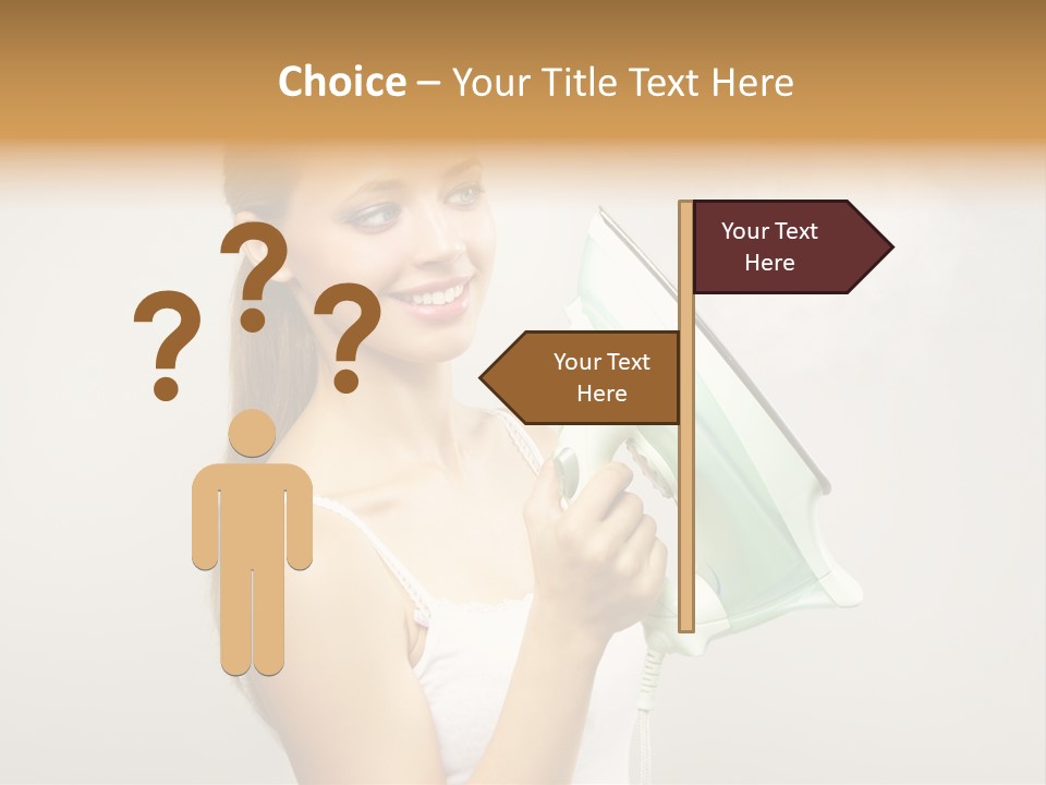 Close Up Female Jet PowerPoint Template